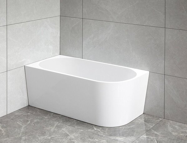 Aqualine Aqualine, TIBERA L volně stojící vana 140x70 cm, bílá, E1066