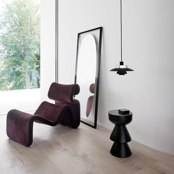 Závěsná svítidlo Louis Poulsen, PH 5 Mini, stmívatelné, Černá, Obývací pokoj, Kov, Design