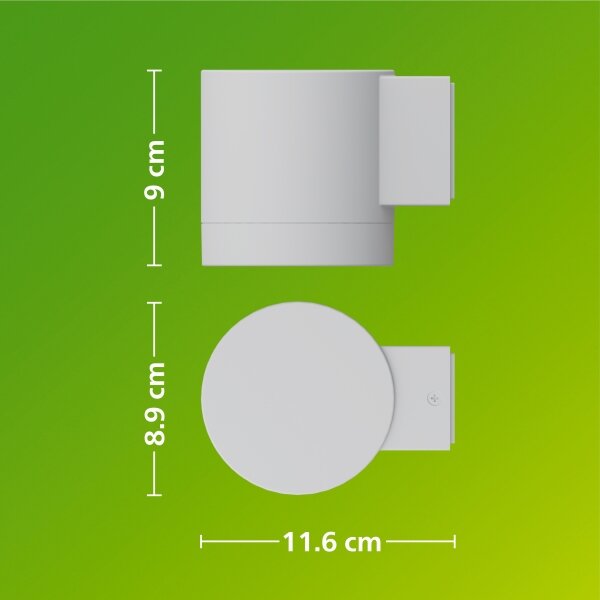 Philips - Venkovní nástěnné svítidlo FYLX 1xGU10/5W/230V bílá IP44