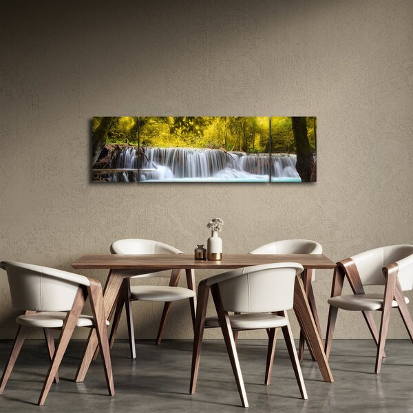 Obraz - Vodopád, s jasnými barvami (170x50 cm)