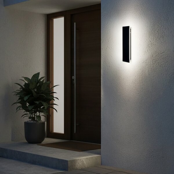 LED Venkovní nástěnné svítidlo MIRANA LED/8W/230V 4000K IP44 30 cm černá