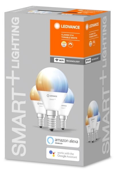 SADA 3x LED Stmívatelná žárovka SMART+ E14/5W/230V 2700K-6500K - Ledvance