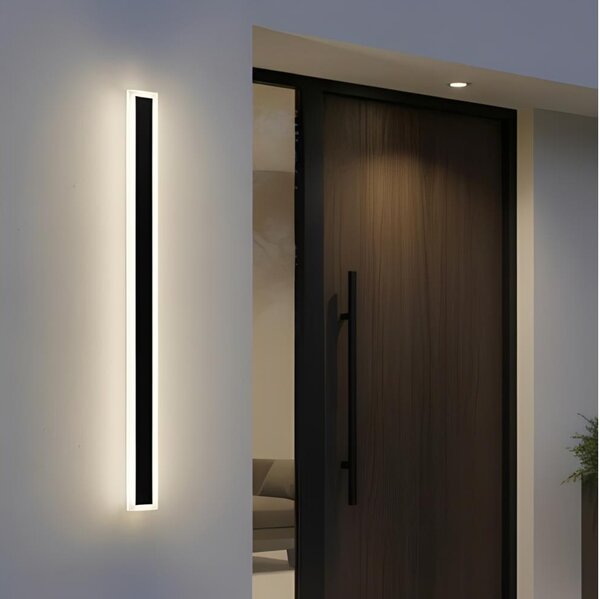 LED Venkovní nástěnné svítidlo MIRANA S LED/25W/230V 4000K IP44 120 cm černá