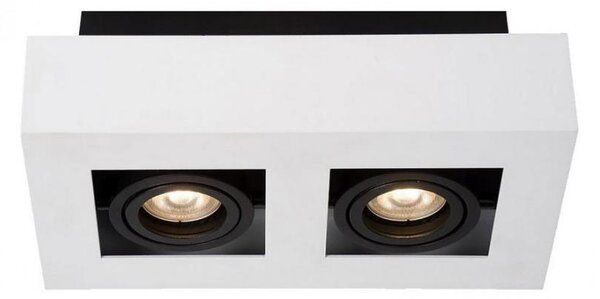ITALUX IT8001S2-WH/BK - Stropní svítidlo CASEMIRO 2xGU10/50W/230V