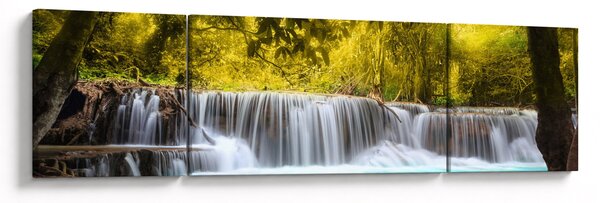 Obraz - Vodopád, s jasnými barvami (170x50 cm)