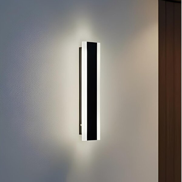 LED Venkovní nástěnné svítidlo MIRANA S LED/8W/230V 4000K IP44 30 cm černá