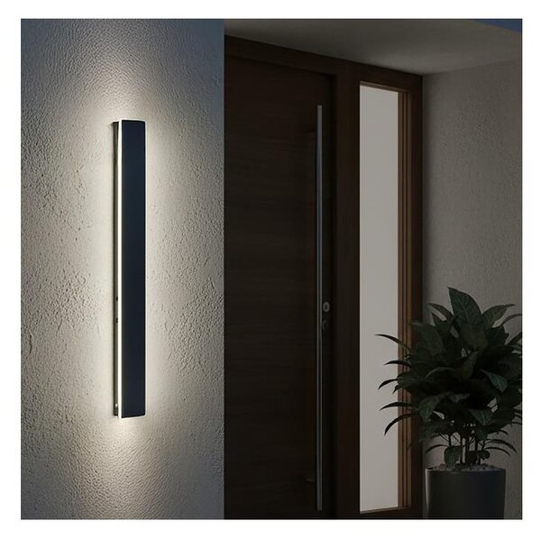 LED Venkovní nástěnné svítidlo MIRANA LED/12W/230V 4000K IP44 60 cm černá
