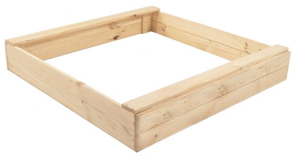 Dětské pískoviště s lavičkami 98x94 cm DECHLAND Basic 98A přírodní