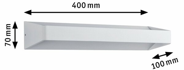 Paulmann nástěnné svítidlo Bar LED 10,5W bílá 707.91 P 70791