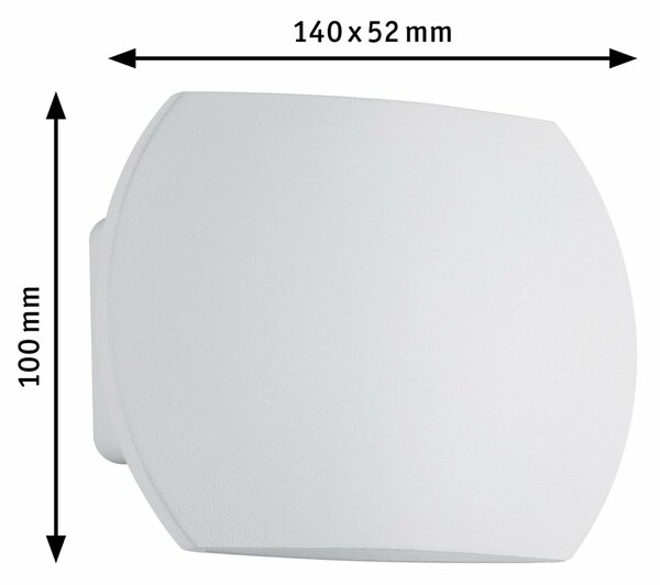 Paulmann nástěnné svítidlo Bocca LED IP44 2x3W bílá 707.92 P 70792