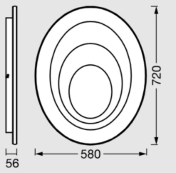 Osram - LED Stropní svítidlo ORBIS SPIRAL LED/63W/230V bílá
