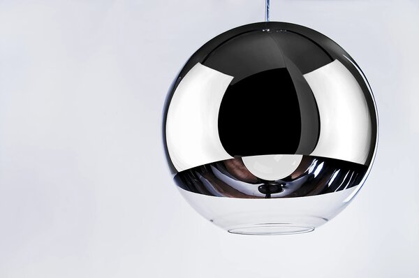 Industriální lustr Silver Ball 25 – Šedá