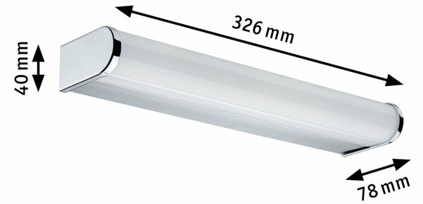 Paulmann nástěnné svítidlo LED Arneb IP44 9W chrom 708.79 P 70879
