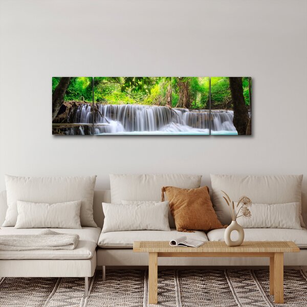 Obraz - Vodopád, tyrkysový (170x50 cm)