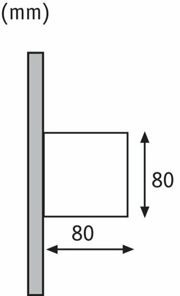 Paulmann nástěnné svítidlo LED Cybo hranaté 2x3W bílá 80x80mm 180.01 P 18001