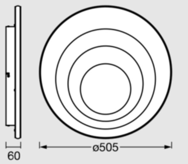 Osram - LED Stropní svítidlo ORBIS SPIRAL LED/42W/230V pr. 50,5 cm bílá