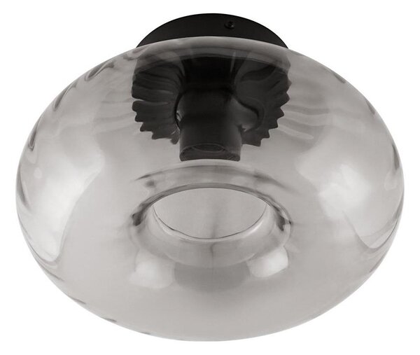 Osram - Stropní svítidlo DECOR SMOKE 1xE27/12W/230V pr.28 cm černá/kouřová šedá