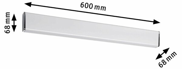 Paulmann nástěnné svítidlo Nembus LED 1x9W teplá bílá IP44 Chrom/Bílá 704.64 P 70464