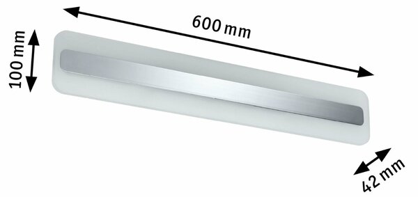 Paulmann nástěnné svítidlo Lukida LED 1x9W teplá bílá IP44 Chrom/Bílá 704.63 P 70463