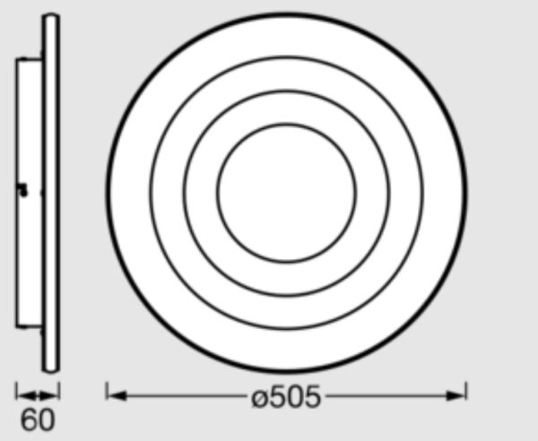 Osram - LED Stropní svítidlo ORBIS SPIRAL LED/42W/230V pr. 50,5 cm bílá