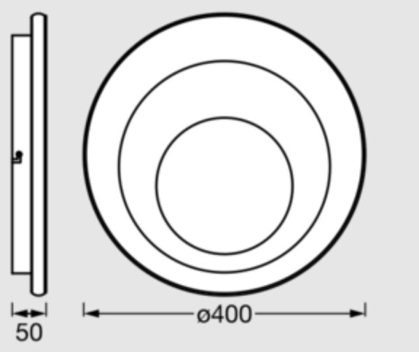 Osram - LED Stropní svítidlo ORBIS SPIRAL LED/27W/230V pr. 40 cm bílá