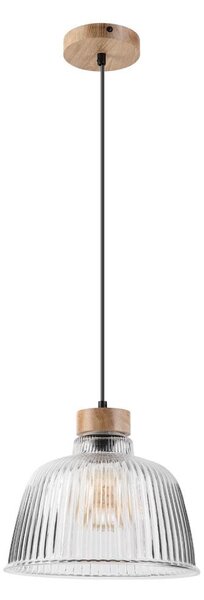 Lustr na lanku ASTA 1xE27/60W/230V pr. 28 cm dub