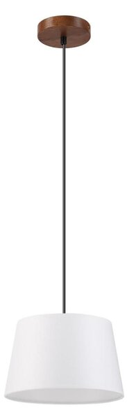 Lustr na lanku AIDA 1xE27/60W/230V pr. 25 cm dub/ořech/bílá