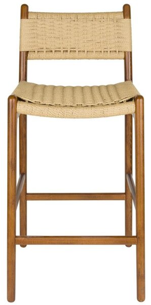 Dutchbone Hnědá dřevěná barová židle CECILE 68 cm