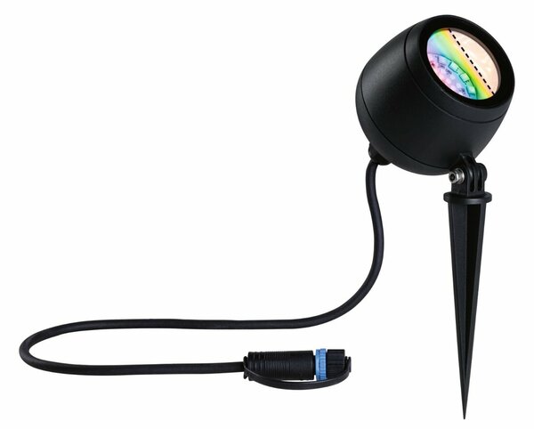 PAULMANN Plug & Shine LED bodové zahradní světlo Smart Home Zigbee Kikolo IP65 RGBW+ 6,2W antracit 947.69