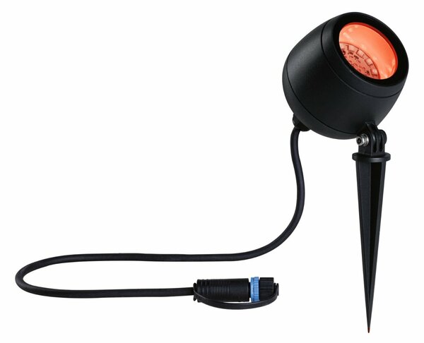 PAULMANN Plug & Shine LED bodové zahradní světlo Smart Home Zigbee Kikolo IP65 RGBW+ 6,2W antracit 947.69
