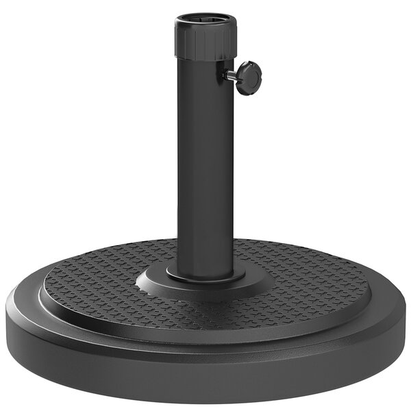 Podstavec pro slunečník Outsunny, venkovní základna pro slunečník, pro sloupy Ø 38 a 48 mm, hmotnost 22 kg, kovový podstavec pro slunečník na zahradní