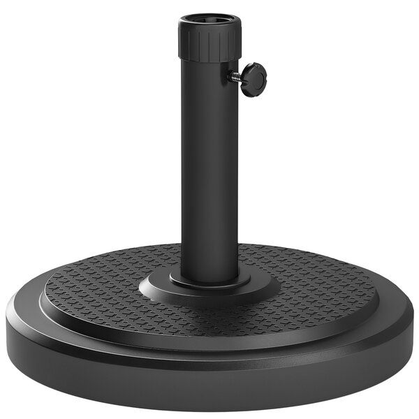 Podstavec pro slunečník Outsunny, venkovní základna pro slunečník, pro sloupy Ø 38 a 48 mm, hmotnost 22 kg, kovový podstavec pro slunečník na zahradní