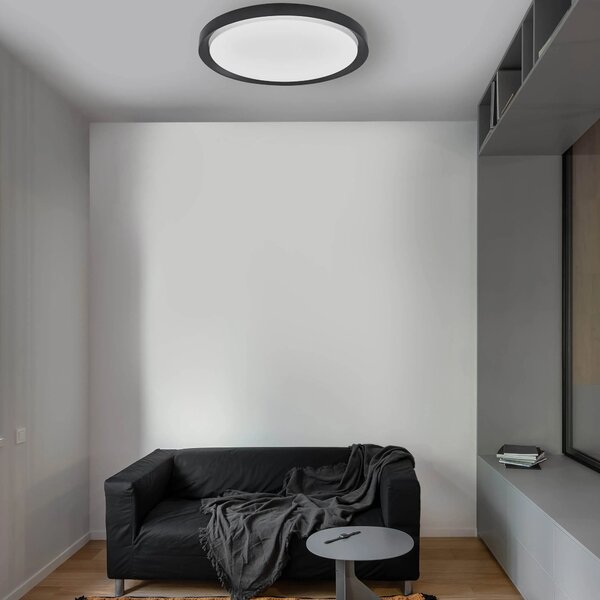 LED stropní svítidlo Troy 56 černé – Černá