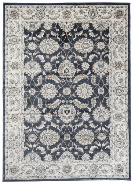Makro Abra Kusový koberec klasický DUBAI T598B antracitový Rozměr: 80x150 cm
