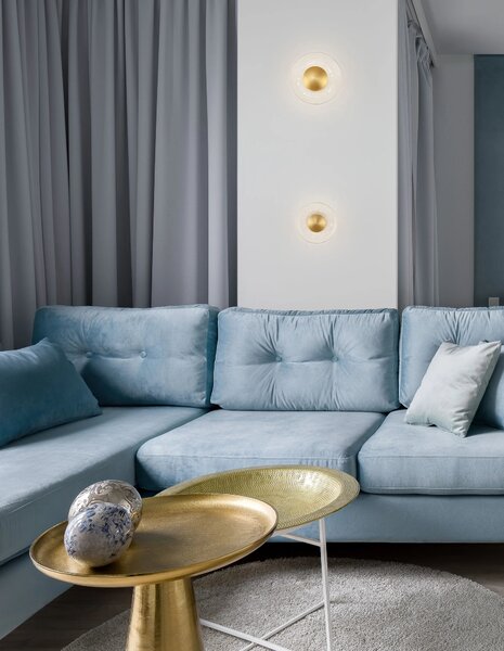 Designové nástěnné svítidlo Esil 16 zlaté – Zlatá