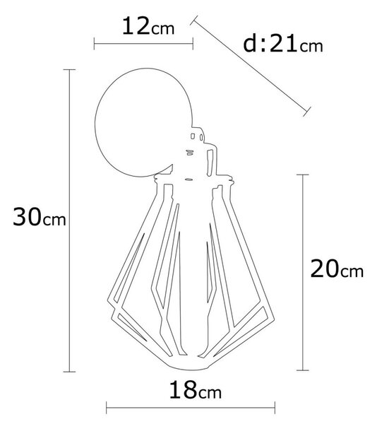 Opviq Nástěnná lampa Oylat I černá
