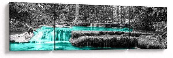 Obraz - Zimní řeka (170x50 cm)