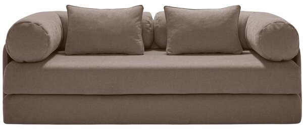 Micadoni Hnědá rozkládací pohovka Dreamy 206 cm