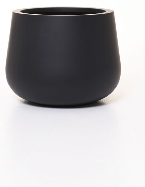 Květináč GIRAR, sklolaminát, výška 27 cm, antracit