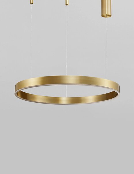 LED lustr Motif 60 zlaté stmívatelné – Zlatá