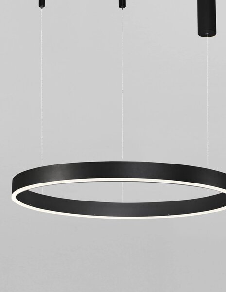 LED lustr Motif 100 černé stmívatelné – Černá