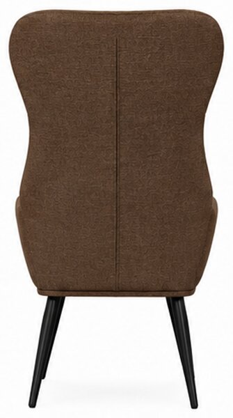 Relaxační křeslo, odpočinkové, dřevo/kov/textil, 96x68x79 cm, nohy černé/taupe, Dekorino KR20260062