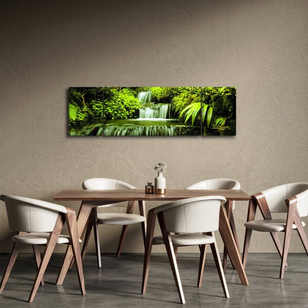Obraz - Indonéské vodopády (170x50 cm)