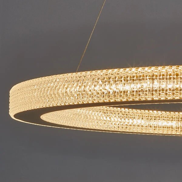 LED lustr Fiore 80 zlaté – Zlatá