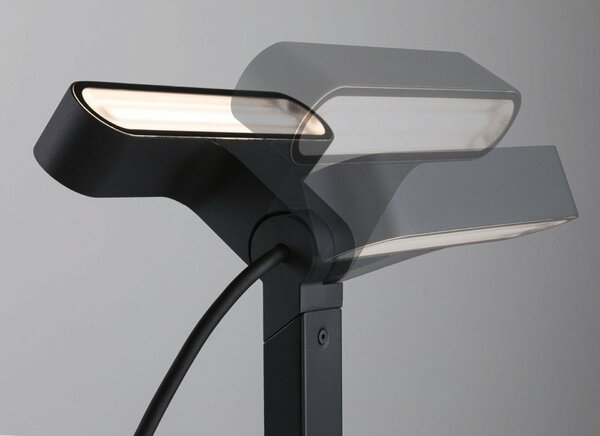 PAULMANN Plug & Shine LED spot Ito IP65 3000K 6W antracit horizontální