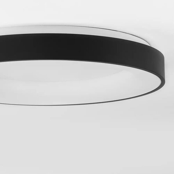 Stropní svítidlo LED se stmíváním Rando Thin 60 4000K černé – Černá