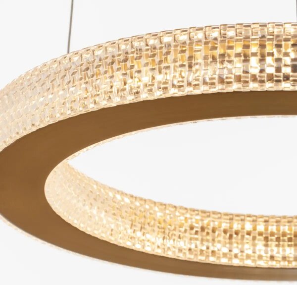 LED lustr Fiore 40 zlaté – Zlatá