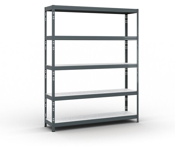 Policový regál 1966x1600x400 mm, nosnost 350kg