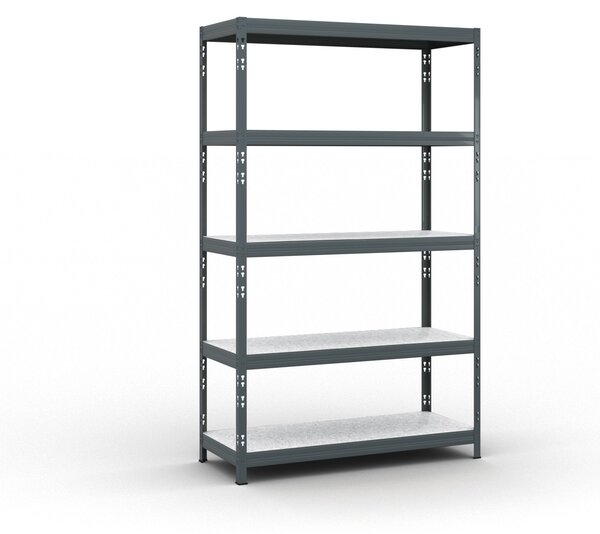 Policový regál 1966x1200x500 mm, nosnost 280kg
