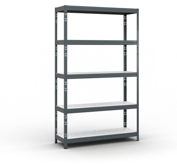 Policový regál 1966x1200x400 mm, nosnost 280kg